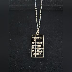 Vintage Silver Abacus Pendant